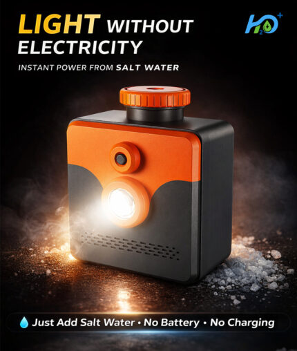 PREP saltwater powered emergency lamp for disaster preparedness