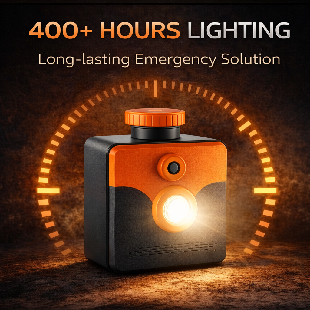 PREP saltwater powered emergency lamp for disaster preparedness